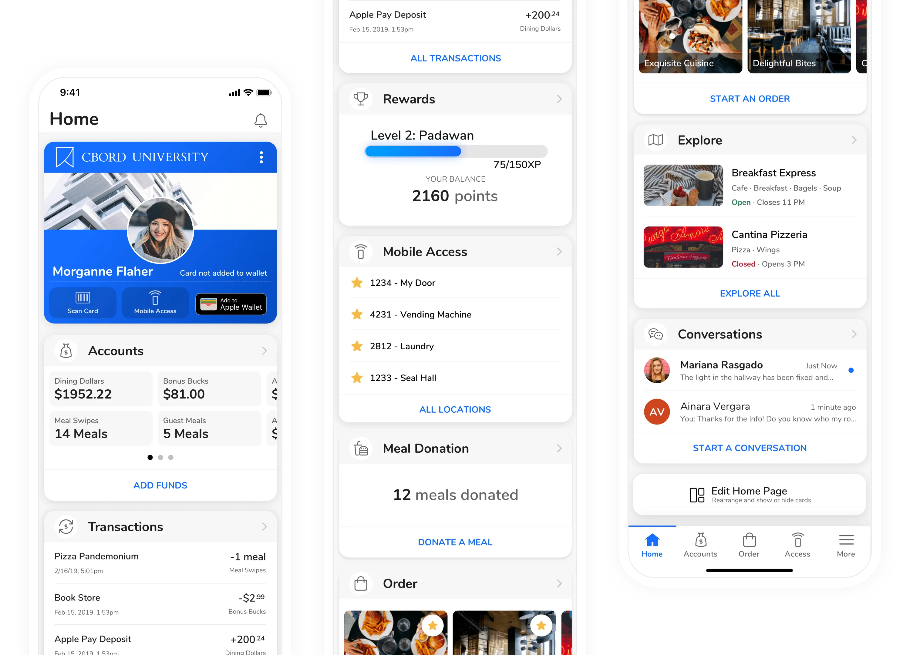 UI redesign for the Home Page of GET